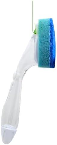 image:imageScotchBrite NonScratch Dishwand Kit 1 Dish Wand amp 7 Sponge Refills Keep Hands Out of the Mess Removes Stuckon Food Best for Nonstick Pots and Pans Glass amp Tubs Fits all Scotch Brite Refills1 Count Pack of 4