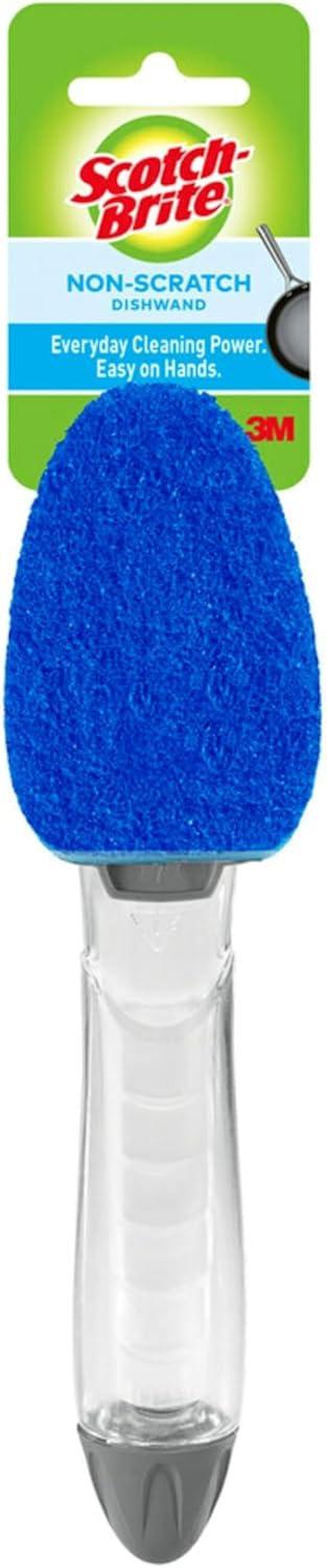 image:imageScotchBrite NonScratch Dishwand Kit 1 Dish Wand amp 7 Sponge Refills Keep Hands Out of the Mess Removes Stuckon Food Best for Nonstick Pots and Pans Glass amp Tubs Fits all Scotch Brite Refills1 Count Pack of 1