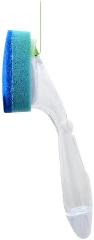 image:imageScotchBrite NonScratch Dishwand Kit 1 Dish Wand amp 7 Sponge Refills Keep Hands Out of the Mess Removes Stuckon Food Best for Nonstick Pots and Pans Glass amp Tubs Fits all Scotch Brite Refills1 Count Pack of 4