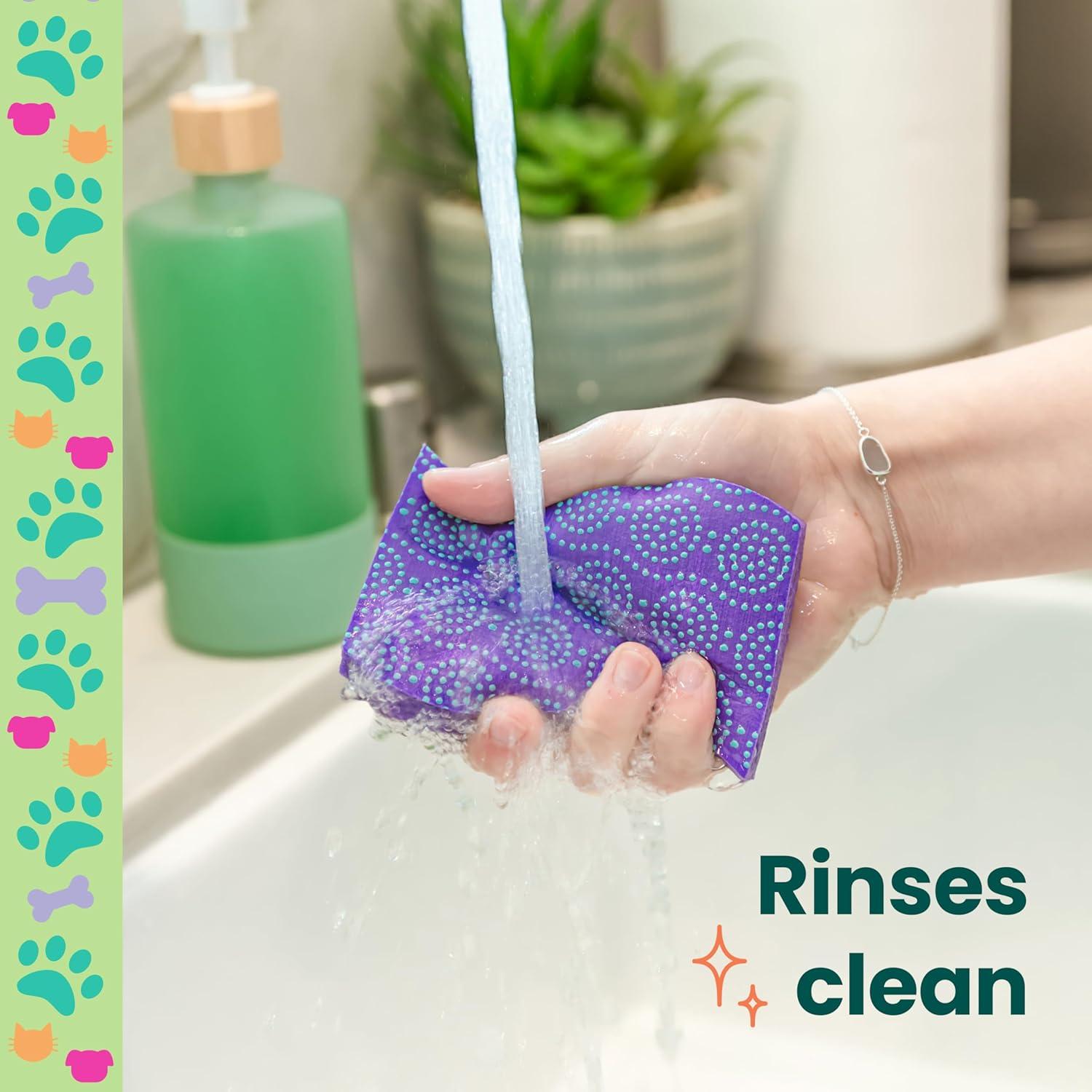image:imageScotchBrite Odor Resist NonScratch Scrub Sponge DishwasherSafe Kitchen Sponges That Resist Bacterial Odors Multipurpose Dish Sponges for Gentle Cleaning and Pet Messes 2 Dish Sponges