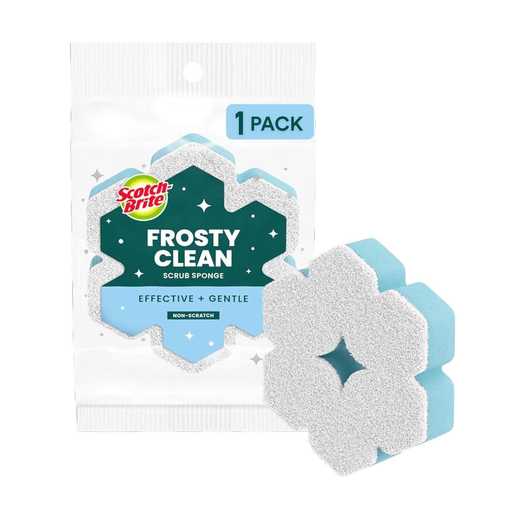 image:imageScotchBrite Snowflake Non Scratch Scrub Sponge 1 Pack