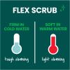 Scotch-Brite Flex Scrub, Pink, Non-Scratch Dish Sponge with Flexible Shape, Non- Scratch,1 Kitchen Sponge