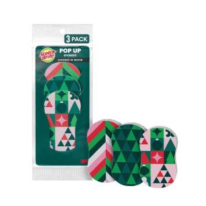 Scotch-Brite Modern Merry Pop-Up Sponges 3 Pack