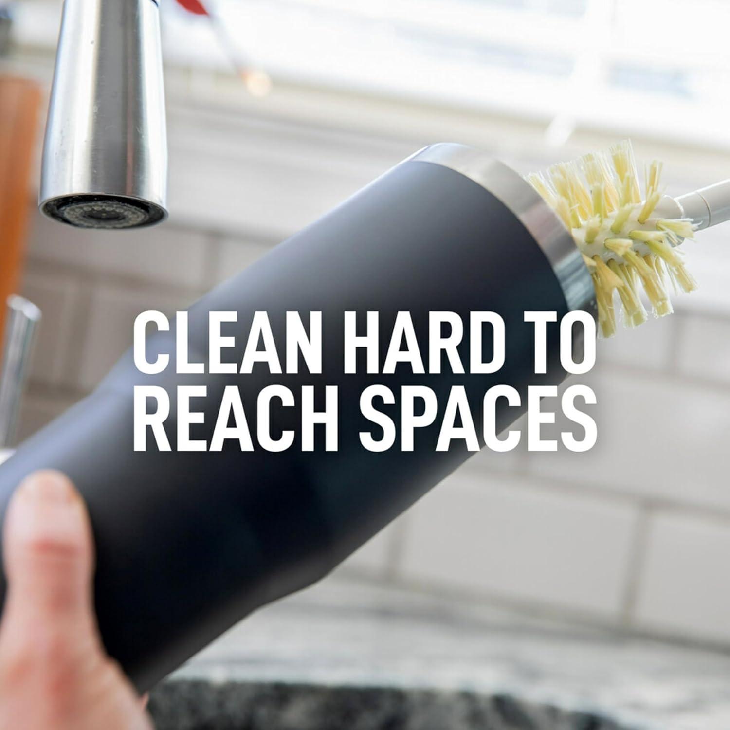 image:imageScotchBrite Greener Clean Bottle amp Straw Brush Set with 2 Replaceable Bottle Brush Heads