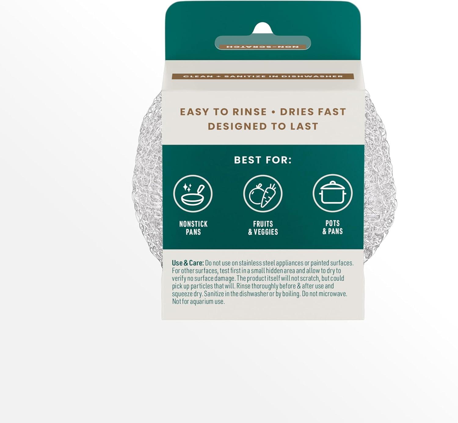 image:imageScotchBrite Greener Clean Recycled Scrubbing Circles 215GC 3 EachPack 6 Packscase 6 Packs per case3pack
