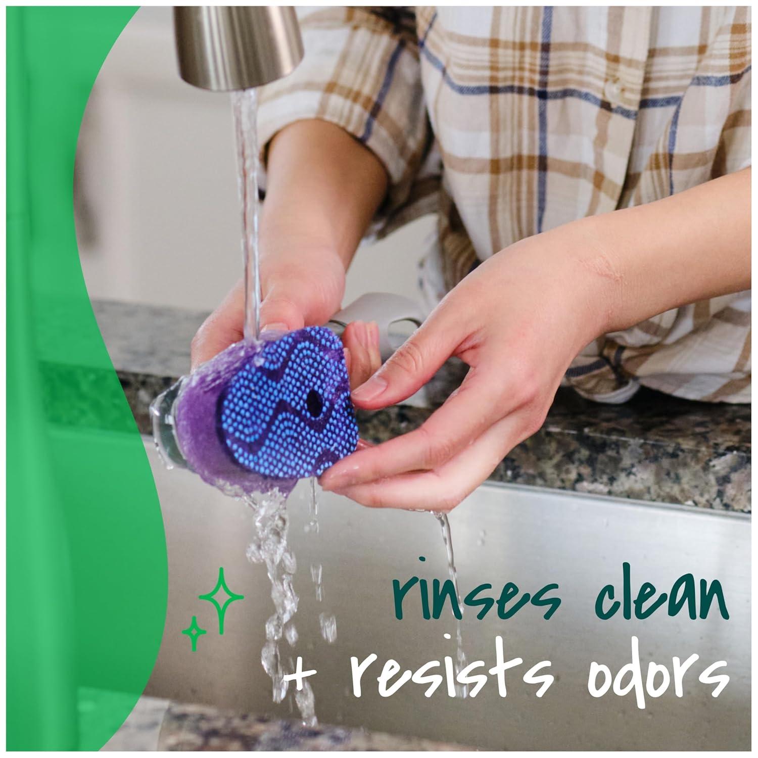 image:imageScotchBrite Scrub Dots Dishwand Refills for Cleaning Kitchen Bathroom and Household NonScratch Refills Safe for NonStick Cookware 2 Dishwand Refills