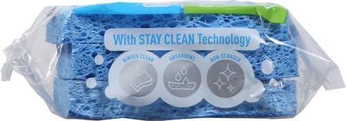 image:imageScotchBrite Scrub Dots NonScratch Scrub Sponge Rinses Clean for Washing Dishes and Cleaning Kitchen 3 Scrub Sponges Pack of 23 Sponges Pack of 2