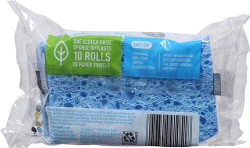 image:imageScotchBrite Scrub Dots NonScratch Scrub Sponge Rinses Clean for Washing Dishes and Cleaning Kitchen 3 Scrub Sponges Pack of 23 Sponges Pack of 2