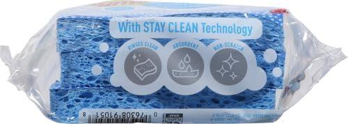 image:imageScotchBrite Scrub Dots NonScratch Scrub Sponge Rinses Clean for Washing Dishes and Cleaning Kitchen 3 Scrub Sponges Pack of 23 Sponges Pack of 2
