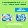 Scotch-Brite Scrub Dots Non-Scratch Scrub Sponge, Rinses Clean, for Washing Dishes and Cleaning Kitchen, 3 Scrub Sponges (Pack of 2)(3 Sponges (Pack of 2))