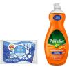 Palmolive Antibacterial Orange Dish Soap with Scotch-Brite Non-Scratch Scrub Dots Sponges