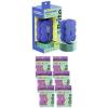 Brite by Scotch-Brite Scrub & Wipe Kit, Includes Drain & Dry Stand + 7 Scrub & Wipe Scrubbers, Kitchen Sponge for Washing Dishes