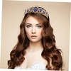 FRCOLOR Tiara Crown for Women,Rhinestone Tree Branch Queen Crowns Wedding Tiaras Crowns Headband (Blue)