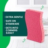 Scotch-Brite Gentle Clean Non-Scratch Scrub Sponge, 24 Nonscratch Kitchen Sponges for Gentle Cleaning of Porcelain, Fine china, Stemware, Nonstick Pots and Pans, Mirrors, Faucets, and More(8)